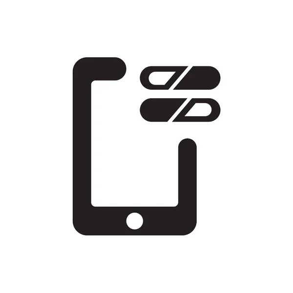 Иконка Телефона Выделена Белом Фоне Дизайна Веб Приложений Мобильных Приложений — стоковый вектор