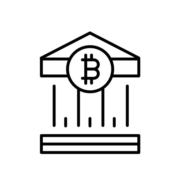 Bitcoin Ícone Vetor Isolado Fundo Branco Bitcoin Sinal Transparente Elementos — Vetor de Stock
