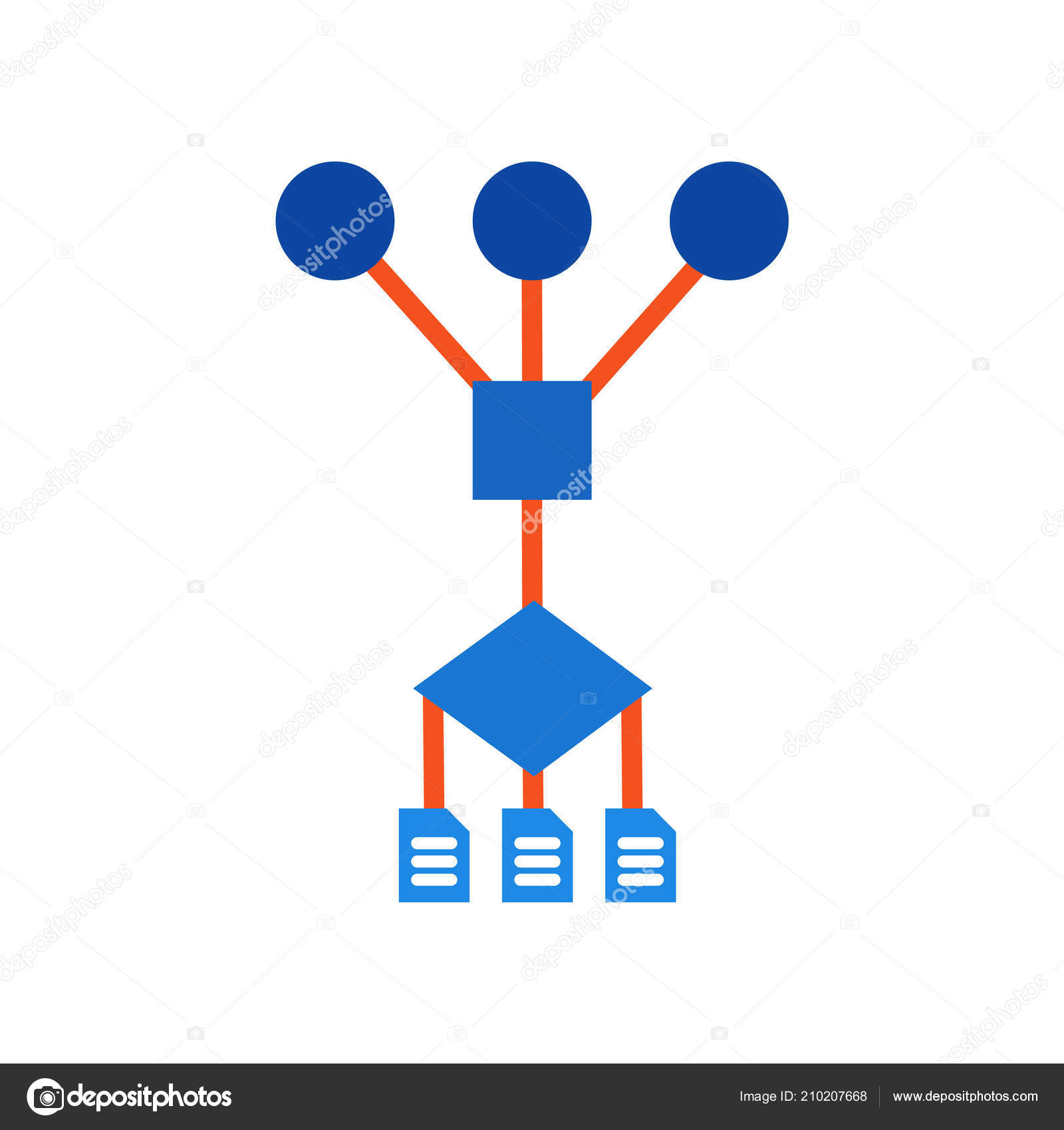 Algorithm icon vector sign and symbol isolated on white backgrou Stock ...