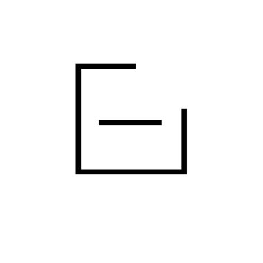 Web ve mobil uygulaması tasarım, logo kavramı eksi için beyaz arka plan üzerinde izole simge vektör