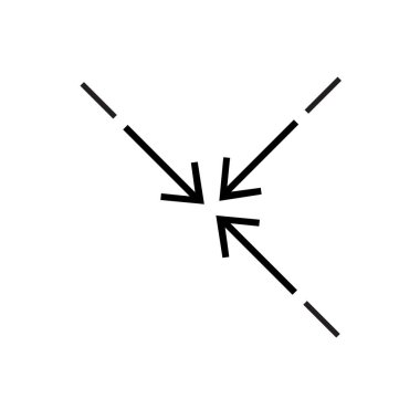 Sıkıştır simge vektör web ve mobil uygulaması tasarımı, sıkıştır logo kavramı için izole üzerinde beyaz arka plan