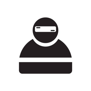 Web ve mobil uygulaması tasarım için beyaz arka plan üzerinde izole asker simgesi