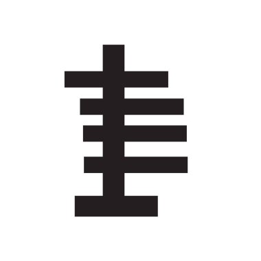 Web ve mobil uygulaması tasarımı, Gantt logo kavramı için beyaz arka plan üzerinde izole Gantt simge vektör