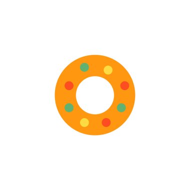 Web ve mobil uygulaması tasarım için beyaz arka plan üzerinde izole çörek simgesi