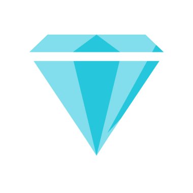 Elmas simge vektör işareti ve beyaz arka plan üzerinde izole sembolü