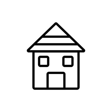 Web ve mobil uygulaması tasarım için beyaz arka plan üzerinde izole ev simgesini