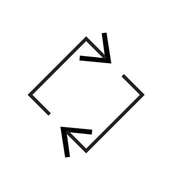 Spin simge vektör web ve mobil uygulaması tasarımı, Spin logo kavramı için izole üzerinde beyaz arka plan