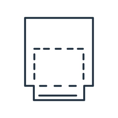 Beyaz arka plan üzerinde bilgisayar'ı sı izole Intersect simge vektör