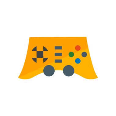 Konsol simge vektör işareti ve beyaz arka plan üzerinde izole sembolü