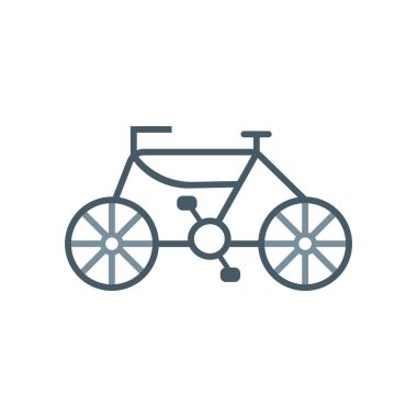 Web ve mobil uygulaması tasarımı, Bisiklet logo kavramı için beyaz arka plan üzerinde izole Bisiklet simge vektör