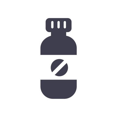 Web ve mobil uygulaması tasarımı, tıp logo kavramı için beyaz arka plan üzerinde izole tıp simge vektör