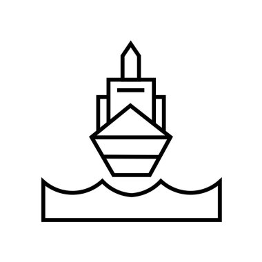 Sevkiyat simge vektör web ve mobil uygulaması tasarımı, nakliye logo kavramı için izole üzerinde beyaz arka plan