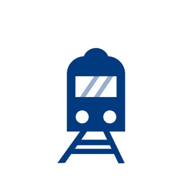 Tren simge vektör işareti ve beyaz arka plan üzerinde izole sembolü