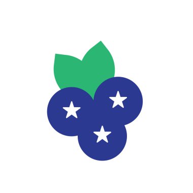 Yaban mersini simge vektör işareti ve üzerinde beyaz backgrou izole sembolü