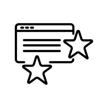 Tarayıcı simge vektör işareti ve beyaz arka plan üzerinde izole sembolü