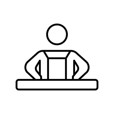 Pişirme simge vektör işareti ve beyaz arka plan üzerinde izole sembolü