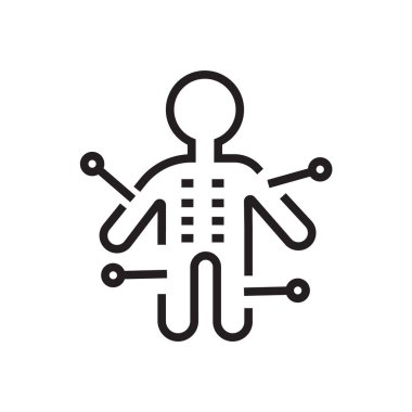 Vudu simge vektör işareti ve beyaz arka plan üzerinde izole sembolü