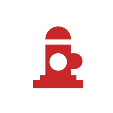 Hidrant simge vektör işareti ve beyaz arka plan üzerinde izole sembolü