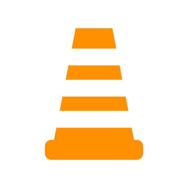 Koni simge vektör işareti ve beyaz arka plan üzerinde C izole sembolü