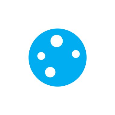 Ay simge vektör üye ve beyaz arka plan üzerinde izole sembolü