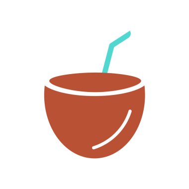 Web ve mobil uygulaması tasarım için beyaz arka plan üzerinde izole kokteyl simgesi