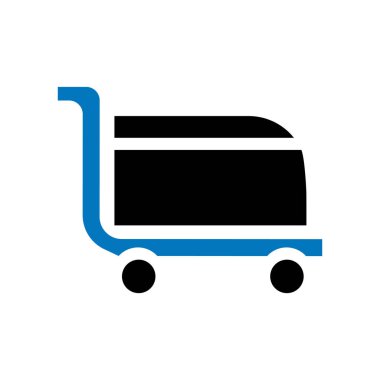 Simge vektör işareti ve beyaz arka plan üzerinde C izole sembol sepeti