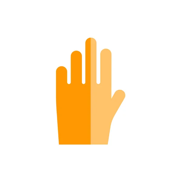 Icône main signe vectoriel et symbole isolé sur fond blanc — Image vectorielle