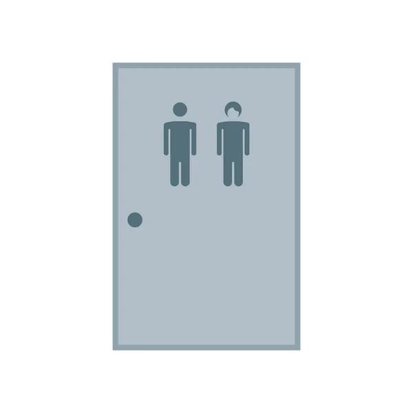 WC pictogram vector teken en symbool geïsoleerd op witte achtergrond, — Stockvector
