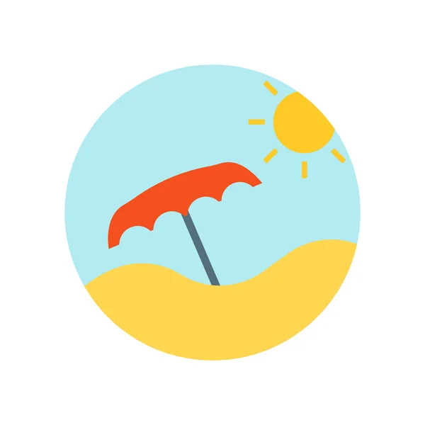 Sinal de vetor ícone guarda-chuva e símbolo isolado no backgroun branco — Vetor de Stock