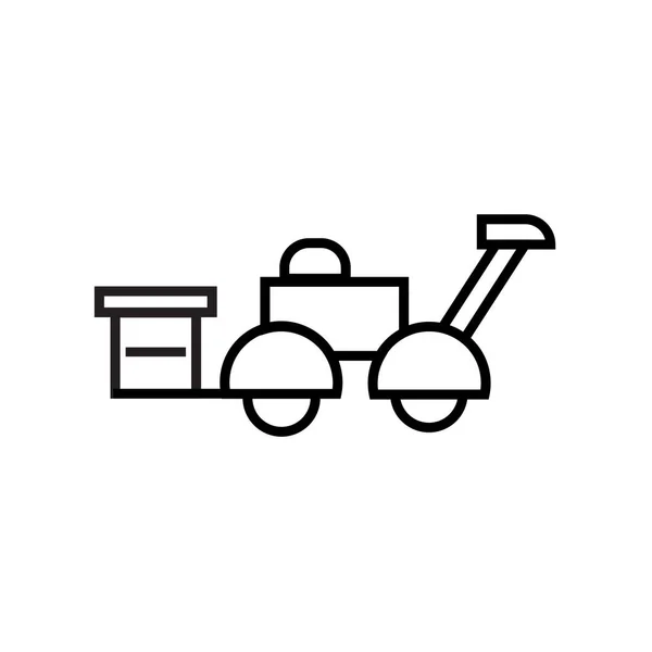 Web およびモバイル アプリ設計 ロゴのオートバイのコンセプトのための白い背景に分離されたオートバイのアイコン ベクトル — ストックベクタ