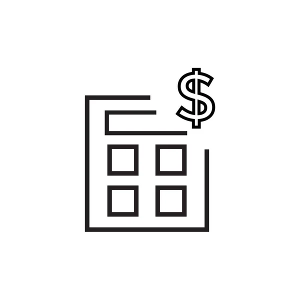 Ícone de recibo vetor sinal e símbolo isolado no fundo branco — Vetor de Stock