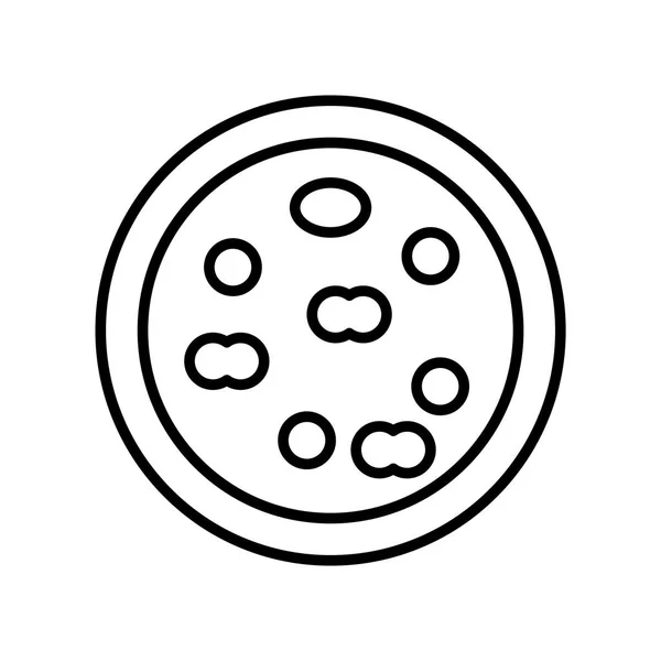 Pizza Pictogram Vector Geïsoleerd Een Witte Achtergrond Pizza Transparante Teken — Stockvector