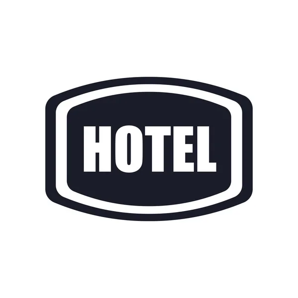 Hotel Sign Ikonu Vektorové Izolované Bílém Pozadí Pro Váš Web — Stockový vektor