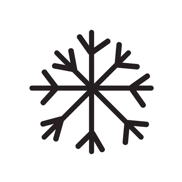 Sněhová Vločka Ikona Izolovaných Bílém Pozadí Pro Váš Web Mobilní — Stockový vektor