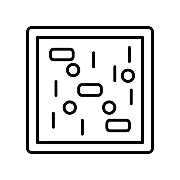 Buňky ikona Vektor izolovaných na bílém pozadí, buňky znaménko, tenké — Stockový vektor