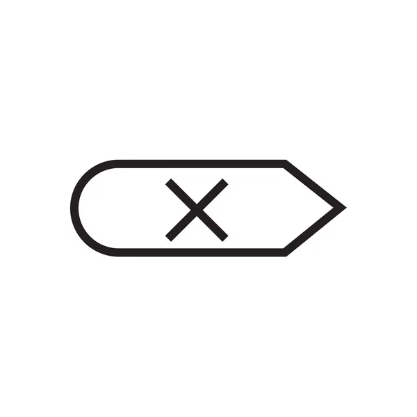 Backsteg ikonen vektor logga och symbol isolerad på vit backgrou — Stock vektor