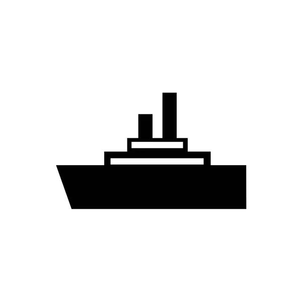 Skeppet Ikonen Vektor Isolerade Vit Bakgrund För Din Web Och — Stock vektor
