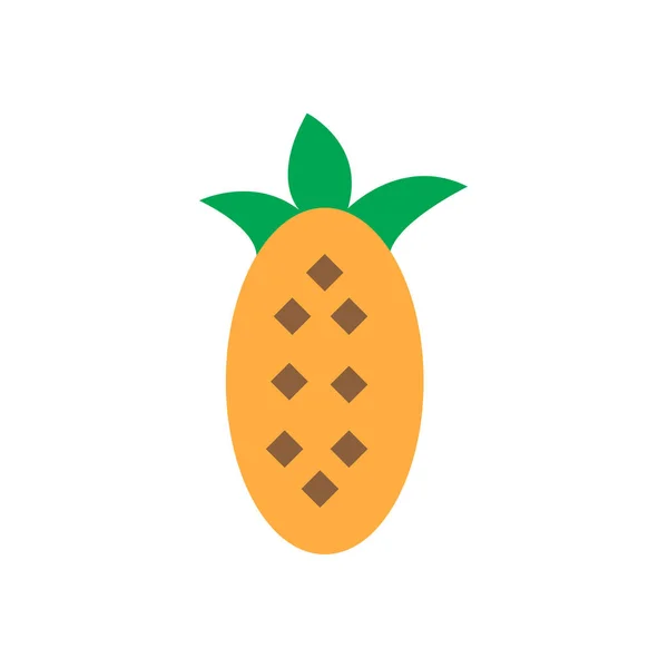 Ananas Ikona Izolovaných Bílém Pozadí Pro Váš Web Mobilní Aplikace — Stockový vektor
