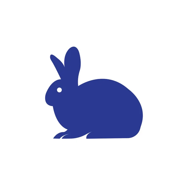 Знак вектора иконки кролика и символ на белом фоне — стоковый вектор