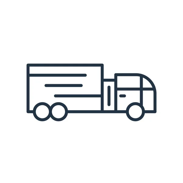 Vrachtwagen Pictogram Vector Geïsoleerd Een Witte Achtergrond Truck Transparante Teken — Stockvector