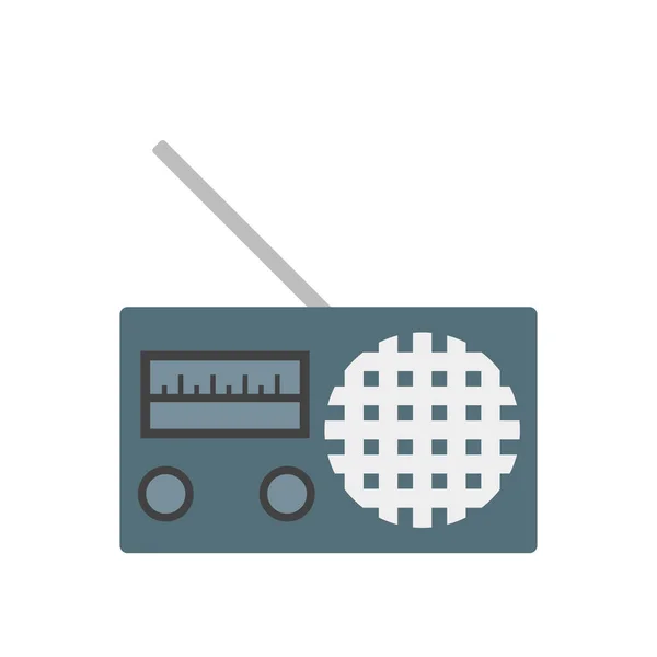 Radio pictogram vector teken en symbool geïsoleerd op witte achtergrond, — Stockvector