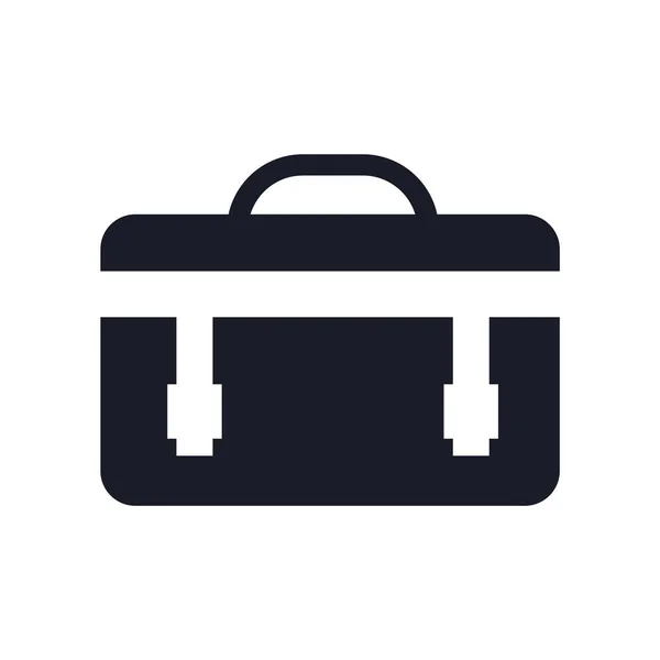Icône de valise signe vectoriel et symbole isolé sur fond blanc — Image vectorielle