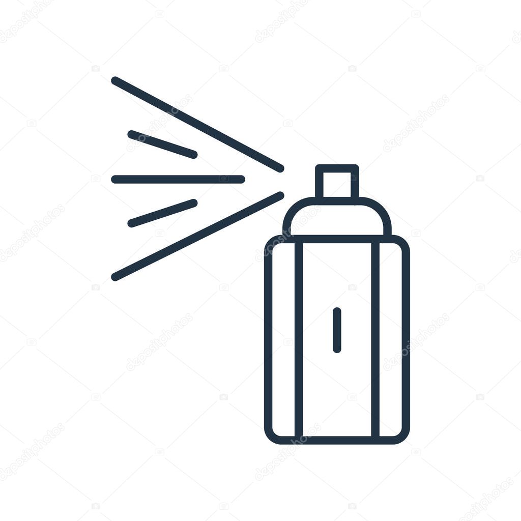 Spray icon vector isolated on white background, Spray transparent sign