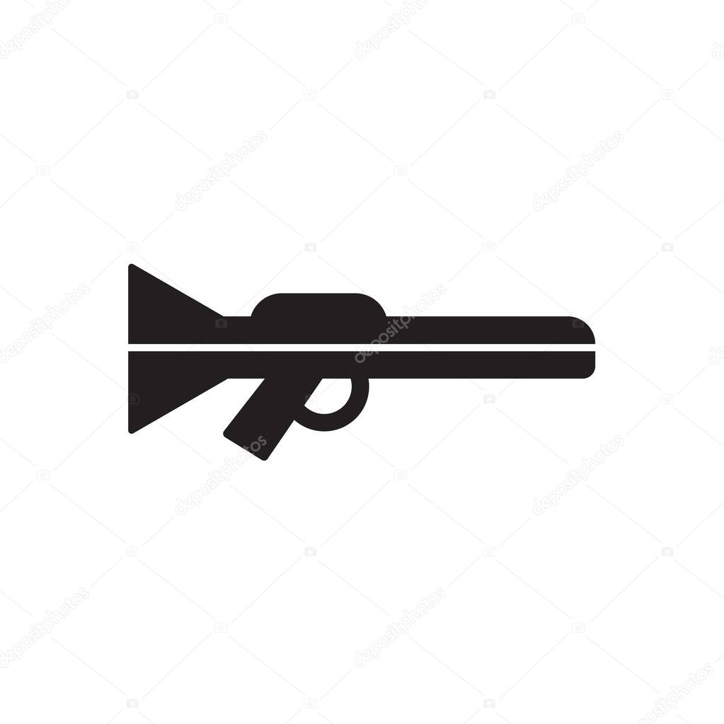 Gun icon isolated on white background for your web and mobile app design