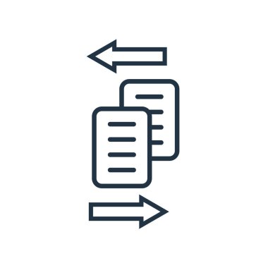 Beyaz arka plan üzerinde dosya işareti izole dosya simge vektör