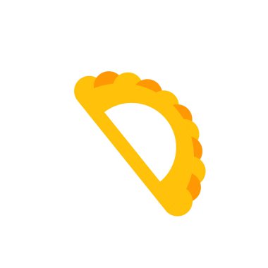 Gujjia simge vektör işareti ve beyaz arka plan üzerinde izole sembolü