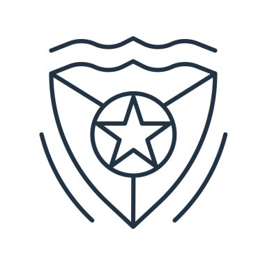 Beyaz zemin üzerine, polis ba izole polis rozeti simge vektör