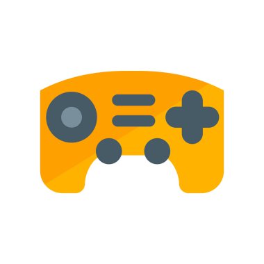 Gamepad simge vektör işareti ve beyaz arka plan üzerinde izole sembolü
