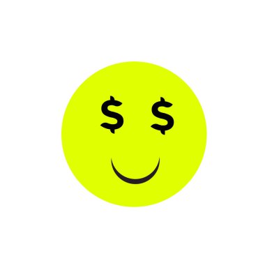 Web ve mobil uygulaması tasarımı, açgözlülük logo kavramı için beyaz arka plan üzerinde izole açgözlülük simge vektör