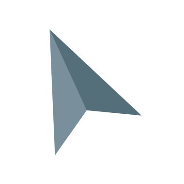 İmleç simge vektör işareti ve beyaz arka plan üzerinde izole sembolü,